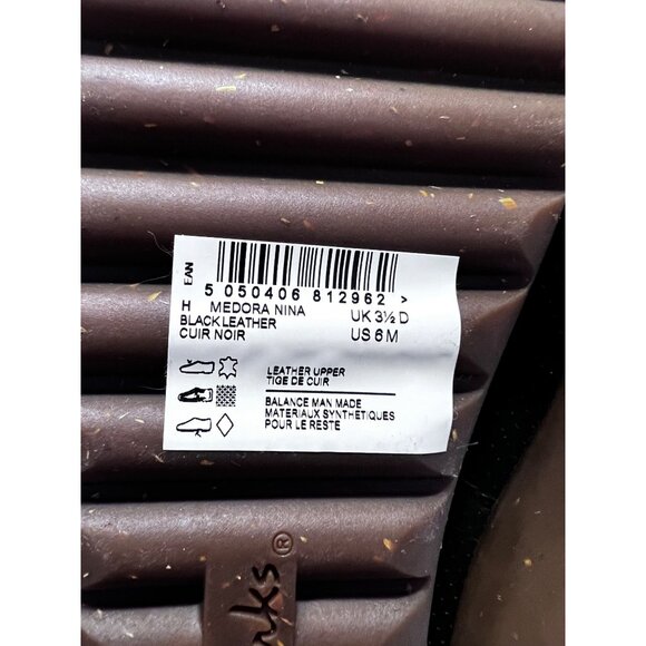 Clarks Medora Nina Black Leather Womens Ankle Strap Shoes US 6M - Picture 5 of 11